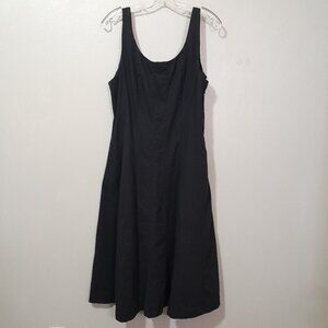 A New Day Black Fit & Flare Cotton Blend Dress Size 12
